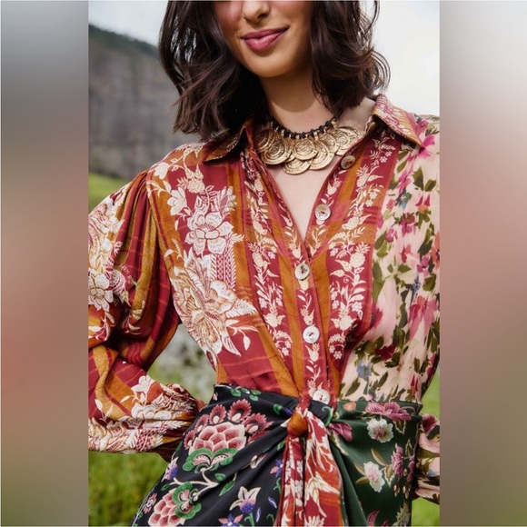 Farm Rio: Mixed Winter Garden Lenzing
Viscose Mini Dress - Picture 4 of 15